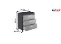 Heavy duty tools storage chest with 3 drawers with wheels - Mansfield
